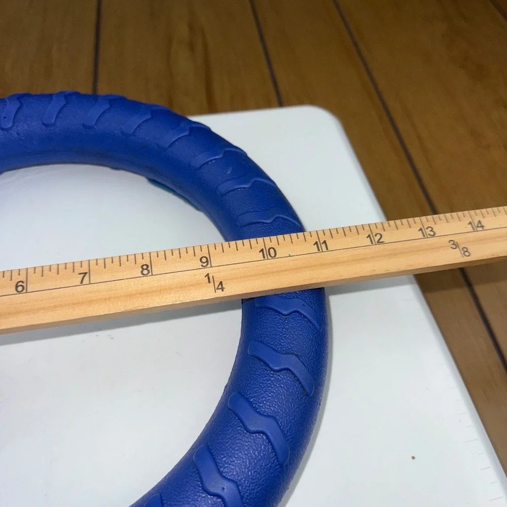 Blue Fitness Ring Foam‎ Toss Toy Pet Training Exercise Ring 11 Inch